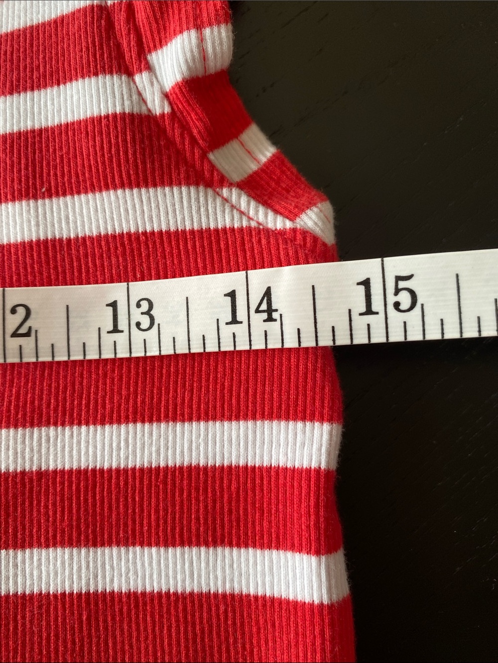 George brand red & white striped sleeveless top with v neck and ruffles
Small❤️🤍 - Picture 6 of 9